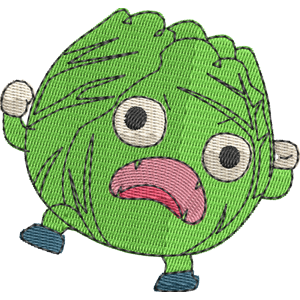 Cabbage Monster Tish Tash Free Coloring Page for Kids