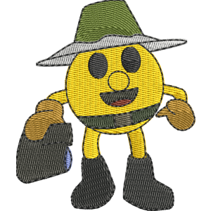 Pac-Ranger Pac Man Free Machine Embroidery Design