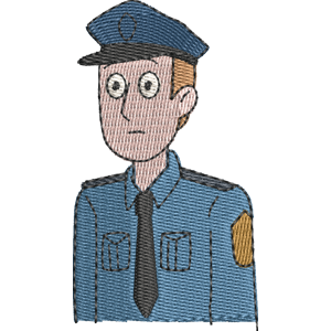 Officer Harris We Bare Bears Free Machine Embroidery Design