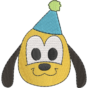 Birthday Baby Pluto Disney Emoji Blitz Free Coloring Page for Kids