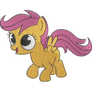 Scootaloo My Little Pony Friendship Is Magic Free Coloring Page for Kids