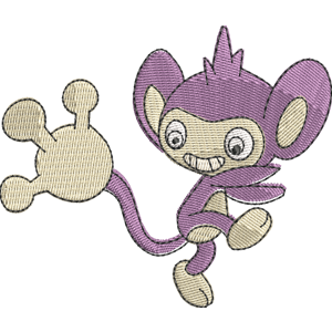 Aipom Pokemon Free Coloring Page for Kids