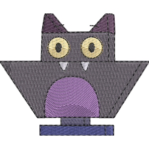 Batty Unikitty! Free Machine Embroidery Design