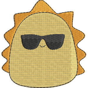 Cruz the Sun Squishmallows Free Machine Embroidery Design