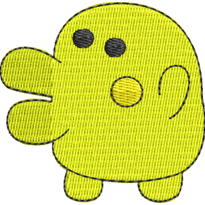 Young Kuchipatchi Tamagotchi Free Machine Embroidery Design