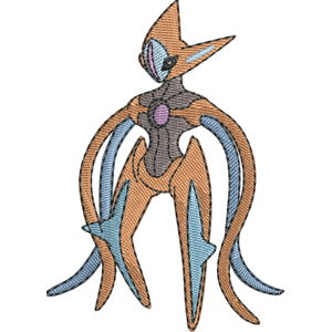 Deoxys Attack Forme Pokemon Free Coloring Page for Kids