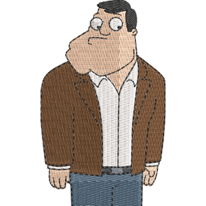 Bill American Dad! Free Machine Embroidery Design