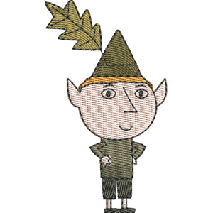 Oli Elf Ben & Holly's Little Kingdom Free Machine Embroidery Design