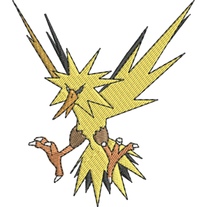 Zapdos 1 Pokemon Free Coloring Page for Kids