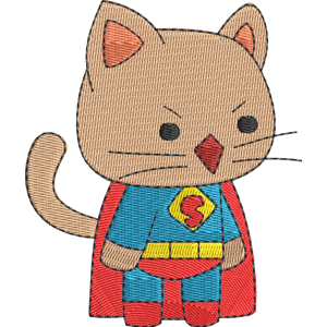 wonderman StrikeForce Kitty Free Machine Embroidery Design