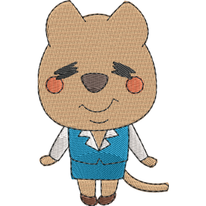 Warabida Aggretsuko Free Machine Embroidery Design