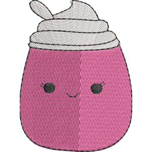 Cinnamon the Milkshake Squishmallows Free Machine Embroidery Design