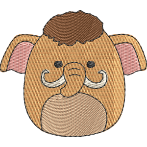 Chienda the Mammoth Squishmallows Free Machine Embroidery Design