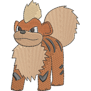Growlithe 1 Pokemon Free Coloring Page for Kids