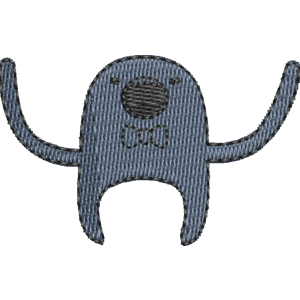 Ghost Announcer Adventure Time Free Machine Embroidery Design