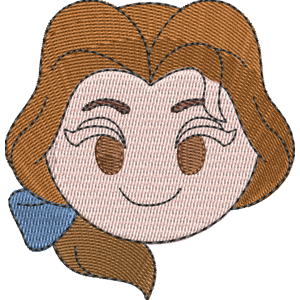 Bookworm Belle Disney Emoji Blitz Free Machine Embroidery Design