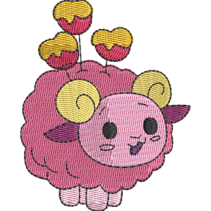 Puff the Ram Pikmi Pops Free Machine Embroidery Design