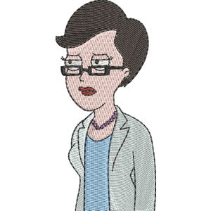 Meg Penner American Dad! Free Machine Embroidery Design