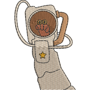 Astronaut Oobi Free Machine Embroidery Design