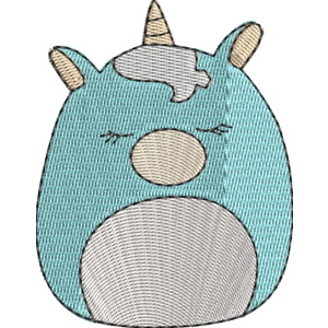 Anica the Unicorn Squishmallows Free Machine Embroidery Design