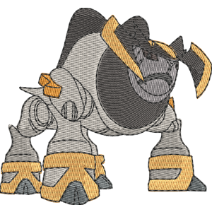 Iron Boulder Pokemon Free Machine Embroidery Design