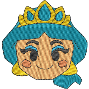 Aquamarine Jasmine Disney Emoji Blitz Free Machine Embroidery Design