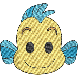 Flounder Disney Emoji Blitz Free Machine Embroidery Design