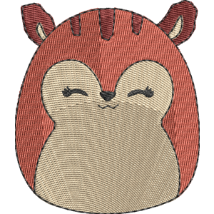 Beija the Squirrel Squishmallows Free Machine Embroidery Design