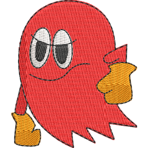 Blinky Pac Man Free Machine Embroidery Design