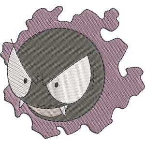 Gastly Pokemon Free Coloring Page for Kids