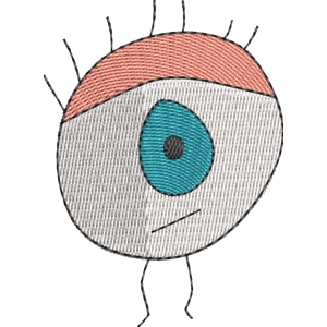 Eye 12 oz. Mouse Free Machine Embroidery Design