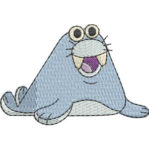 Child Walrus Zig & Sharko Free Machine Embroidery Design