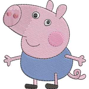George Pig Peppa Pig Free Coloring Page for Kids