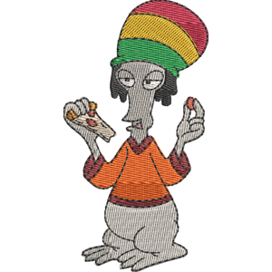 Roger the Alien Jamaican Outfit American Dad! Free Machine Embroidery Design