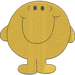 Mr Happy Mr Men Free Coloring Page for Kids