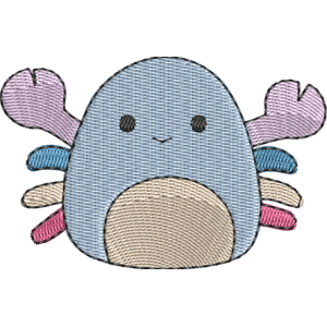 Christabel the Crab Squishmallows Free Machine Embroidery Design