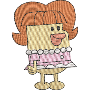 Mrs. Quacker Wow! Wow! Wubbzy! Free Machine Embroidery Design