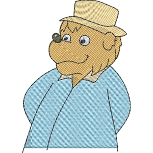 Mr. Bearfootfrom The Berenstain Bears Free Coloring Page for Kids
