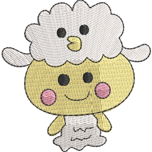 Watawatatchi Tamagotchi Free Machine Embroidery Design