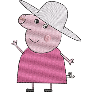 Granny Pig Peppa Pig Free Coloring Page for Kids