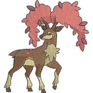 Sawsbuck - Autumn Form Pokemon Free Coloring Page for Kids