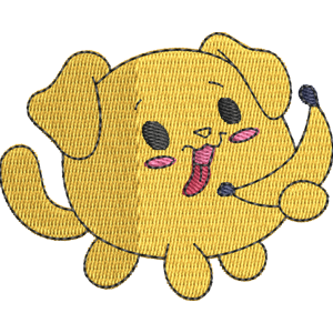 Tater the Golden Retriever Pikmi Pops Free Machine Embroidery Design