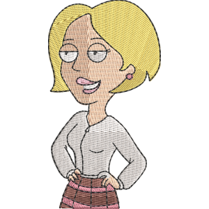 Lindsey Coolidge American Dad! Free Machine Embroidery Design