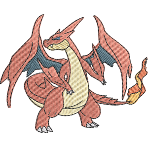 Mega Charizard Y Pokemon Free Coloring Page for Kids