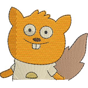 Ginger Bossy Bear Free Machine Embroidery Design