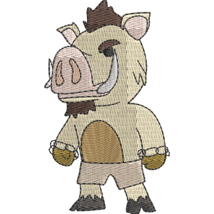 Porkchop Stumble Guys Free Machine Embroidery Design