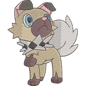 Rockruff Pokemon Free Coloring Page for Kids