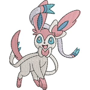Sylveon Pokemon Free Coloring Page for Kids
