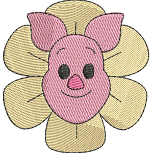 Flower Piglet Disney Emoji Blitz Free Machine Embroidery Design