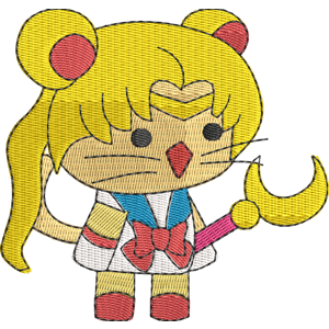 Blonde-chan StrikeForce Kitty Free Machine Embroidery Design